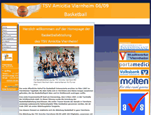 Tablet Screenshot of basketball-viernheim.de